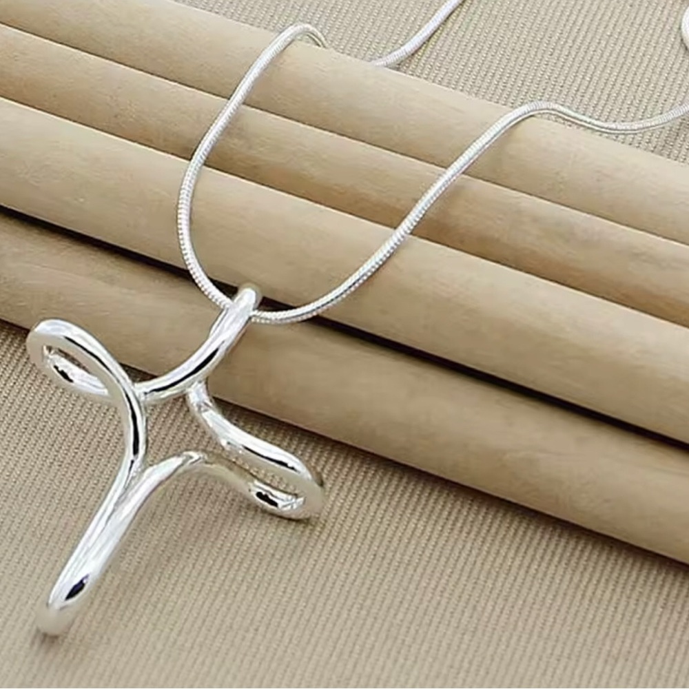 Sterling Silver Cross Pendant Necklace